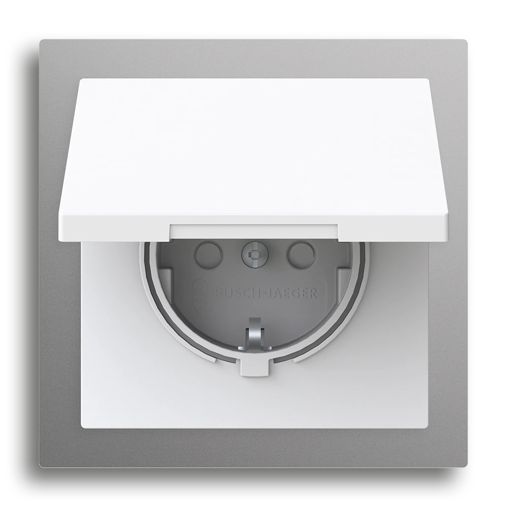 SCHUKO® Steckdose mit Klappdeckel