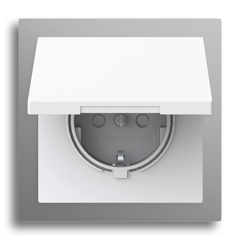 SCHUKO® Steckdose mit Klappdeckel