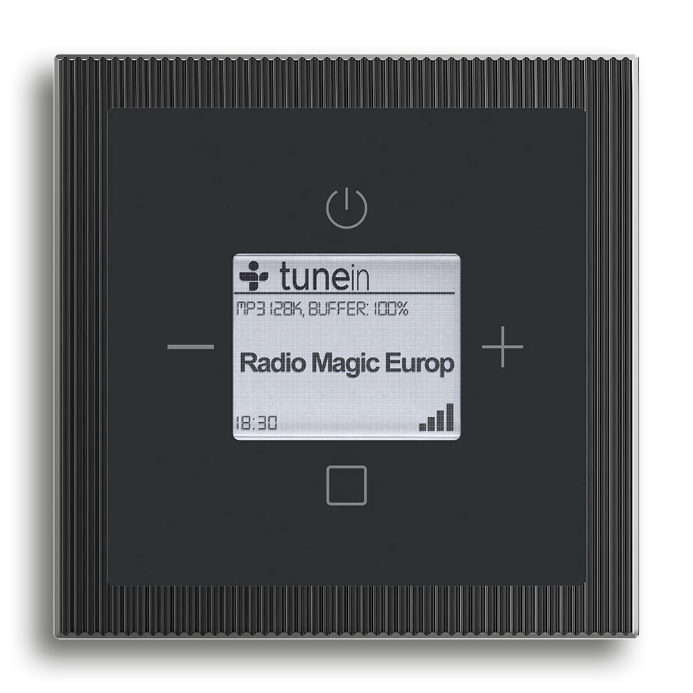 Busch-Radio iNet,Schwarz matt,Busch-art linear®