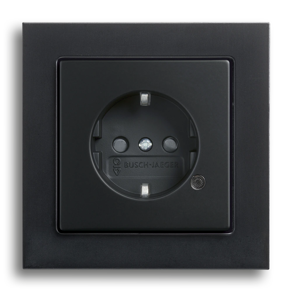 SCHUKO® socket outlet with indicator lamp