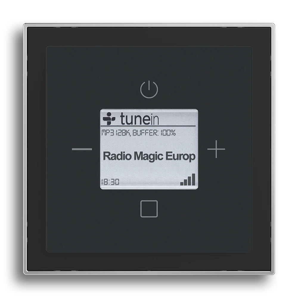 Busch-Radio iNet,Schwarz matt,Busch-art linear®