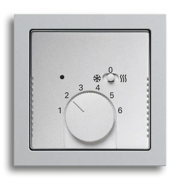 Raumtemperaturregler Heizen/Kühlen,Alusilber,future® linear