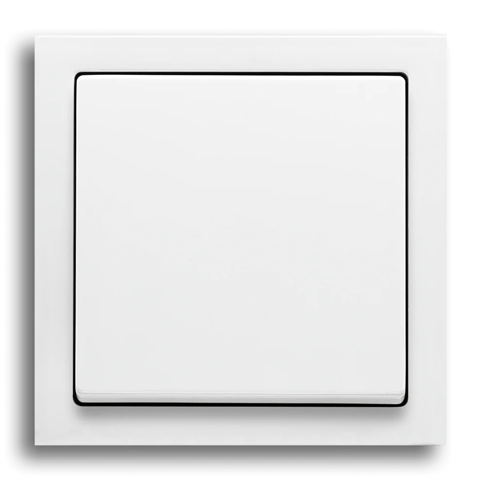 Abdeckrahmen für Lichtschalter, Steckdose 1fach, Unterputz, matt-  antifingerprint, schwarz