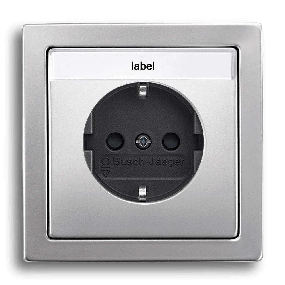 SCHUKO® socket outlet with labeling field