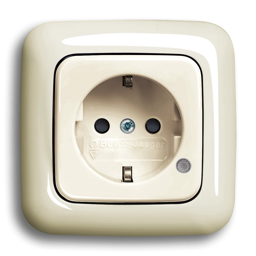 SCHUKO® socket outlet with indicator lamp