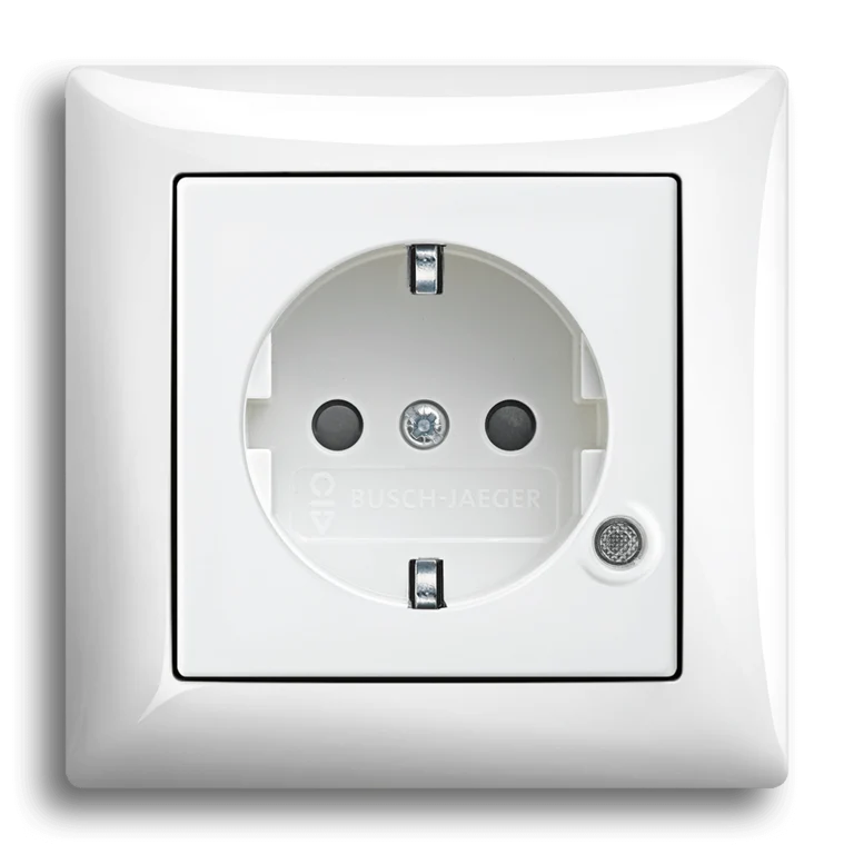 SCHUKO® socket outlet with indicator lamp
