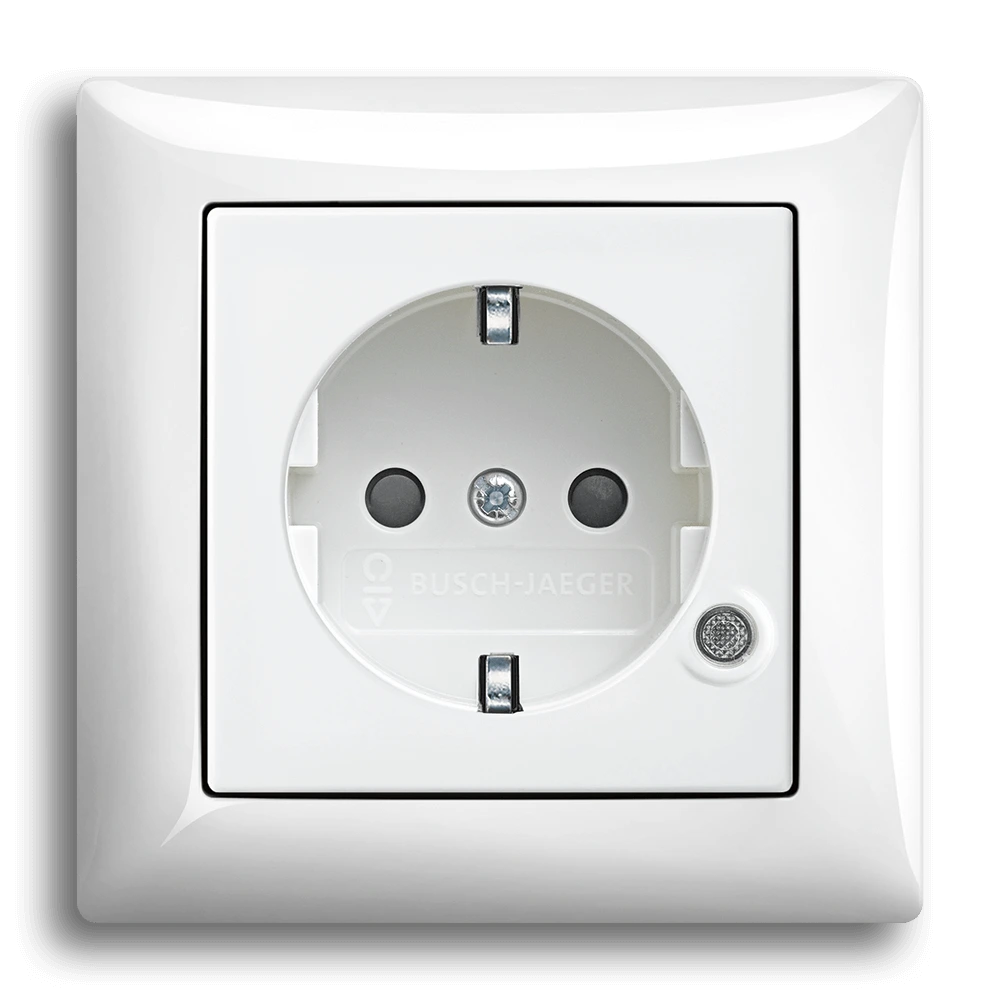 SCHUKO® Steckdose mit Kontrolllicht