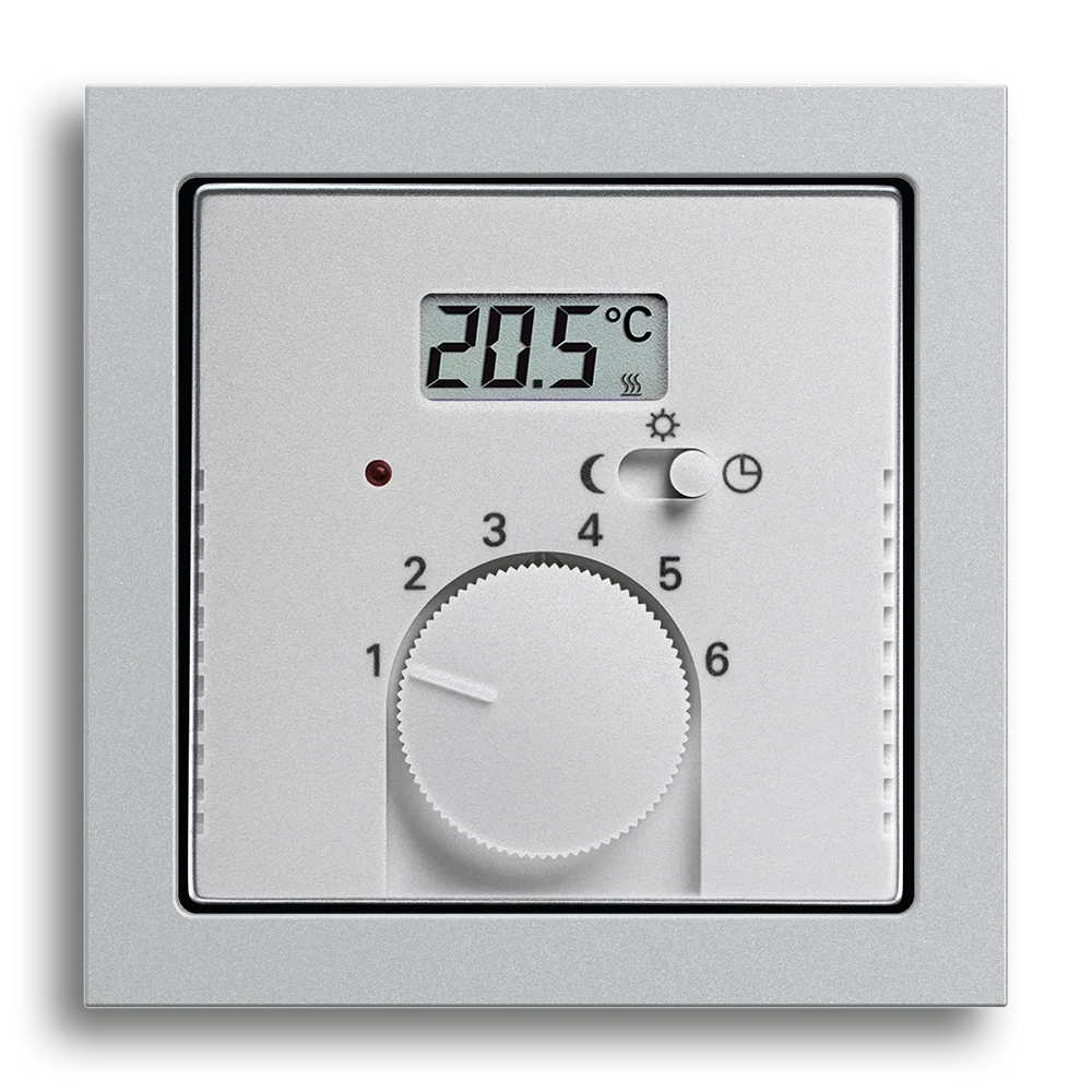 Room thermostat with display