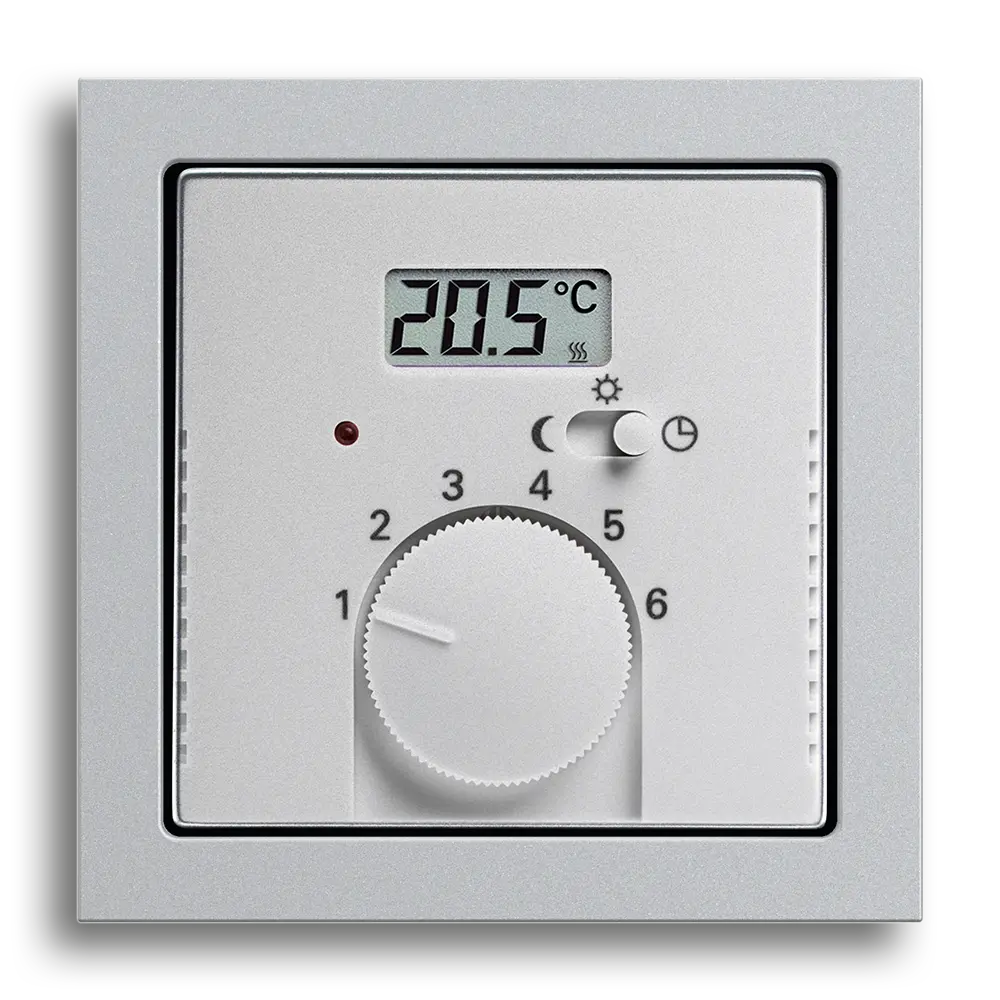 Room thermostat with display