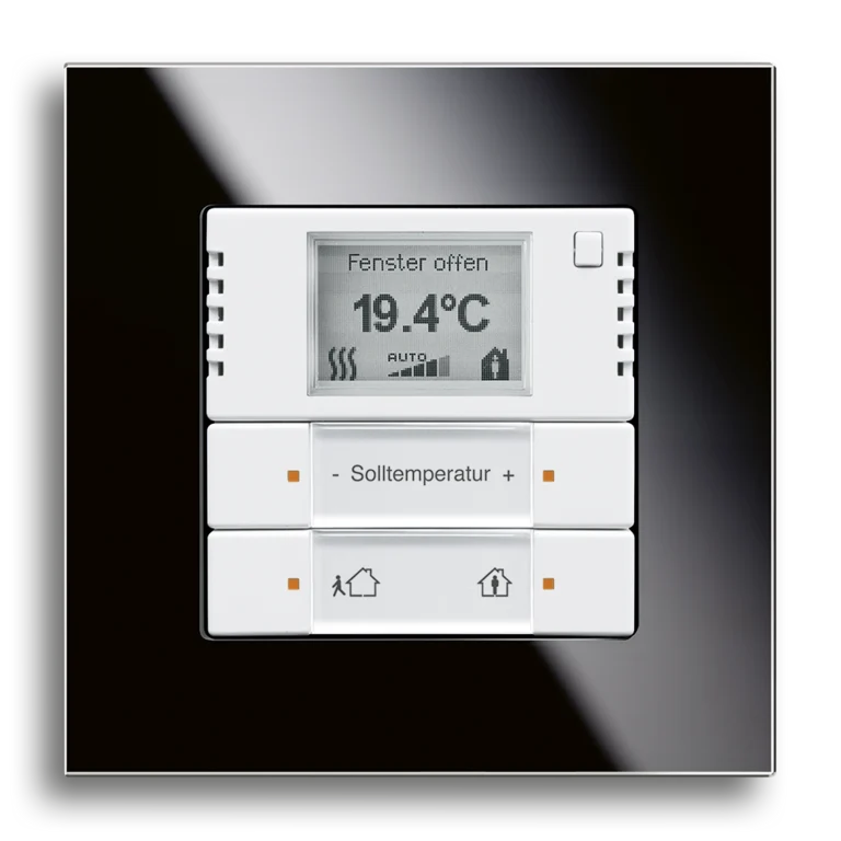 KNX room temperature controller with touch sensor