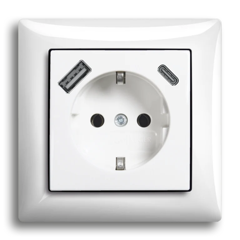 SCHUKO® USB socket outlet