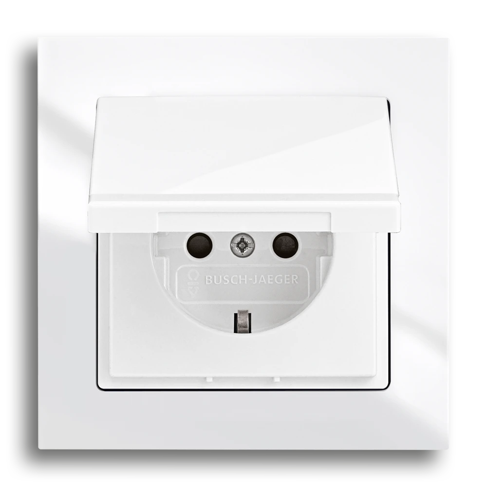 SCHUKO® Steckdose mit Klappdeckel