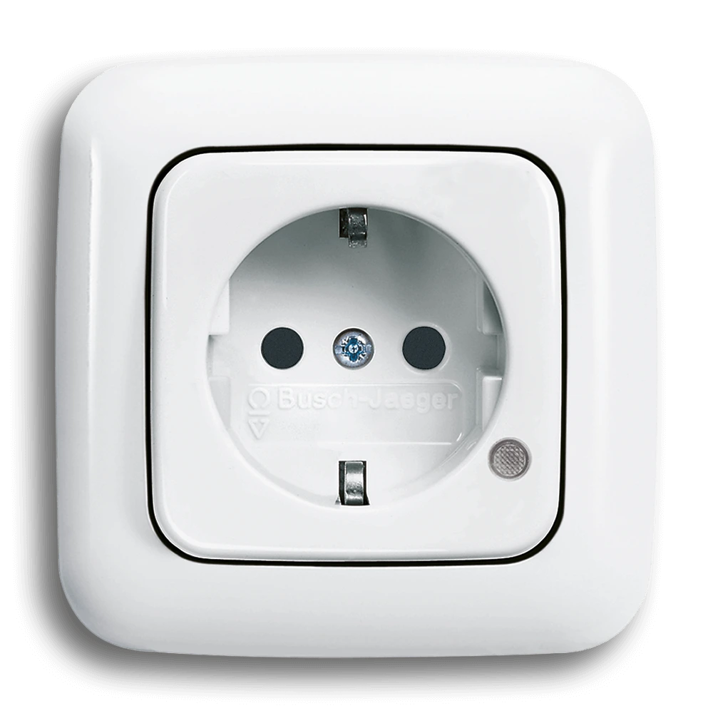 SCHUKO® socket outlet with indicator lamp