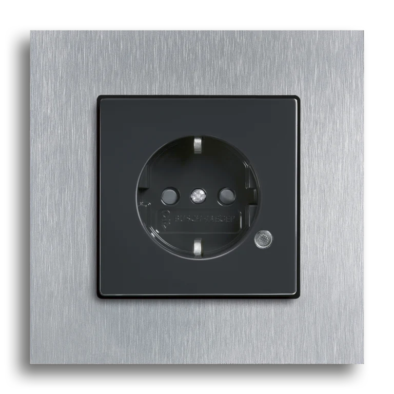 SCHUKO® socket outlet with indicator lamp