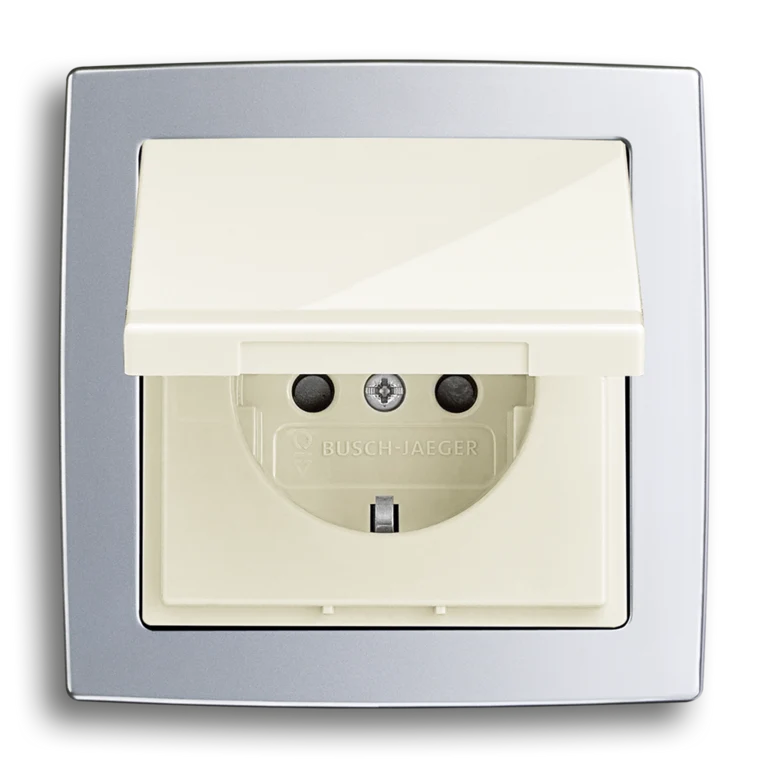 SCHUKO® Steckdose mit Klappdeckel