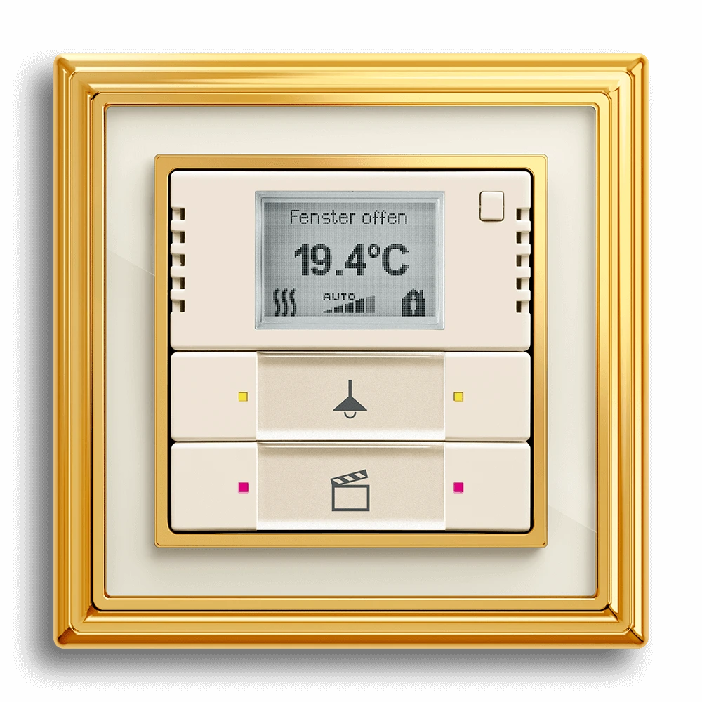 KNX room temperature controller with touch sensor