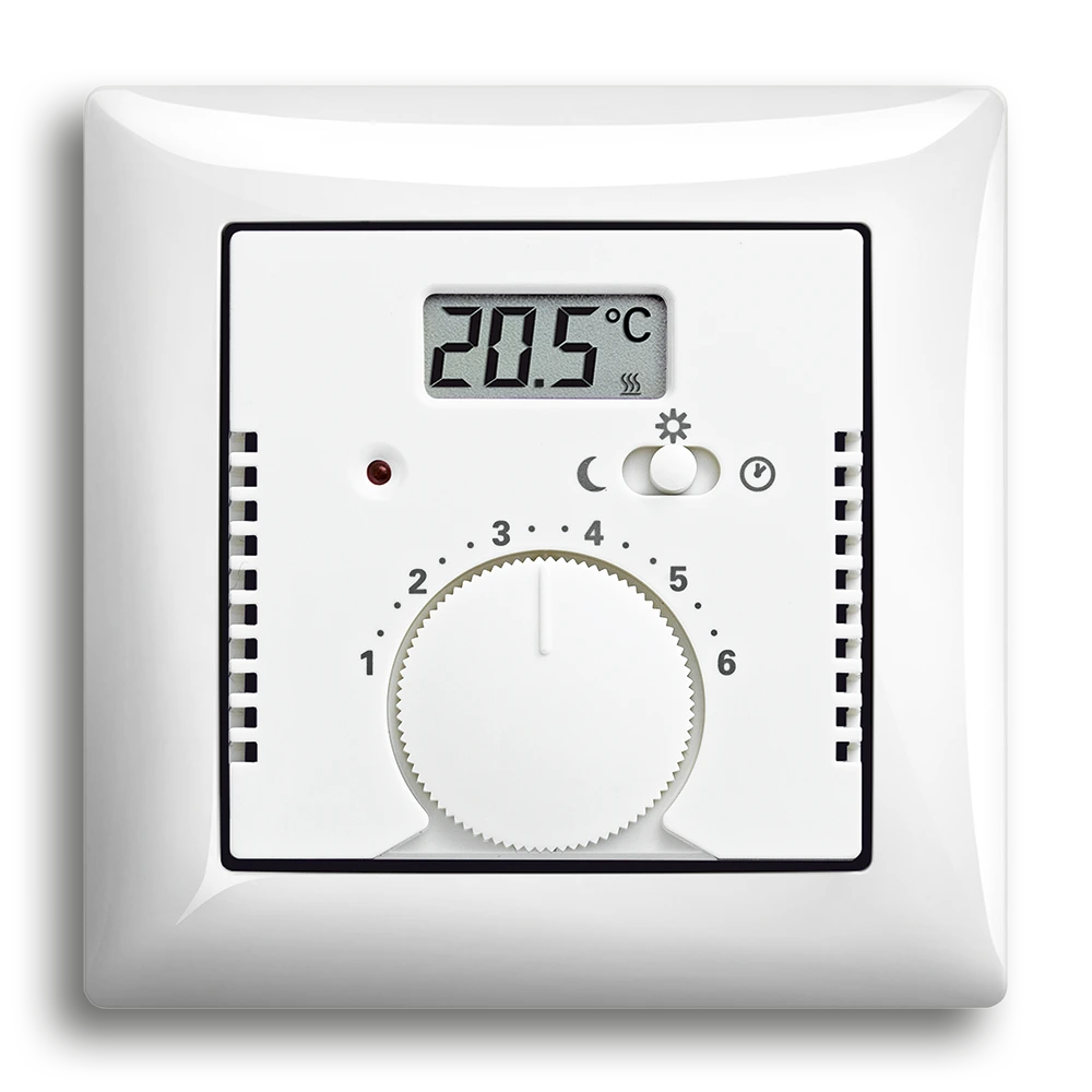 Room thermostat with display