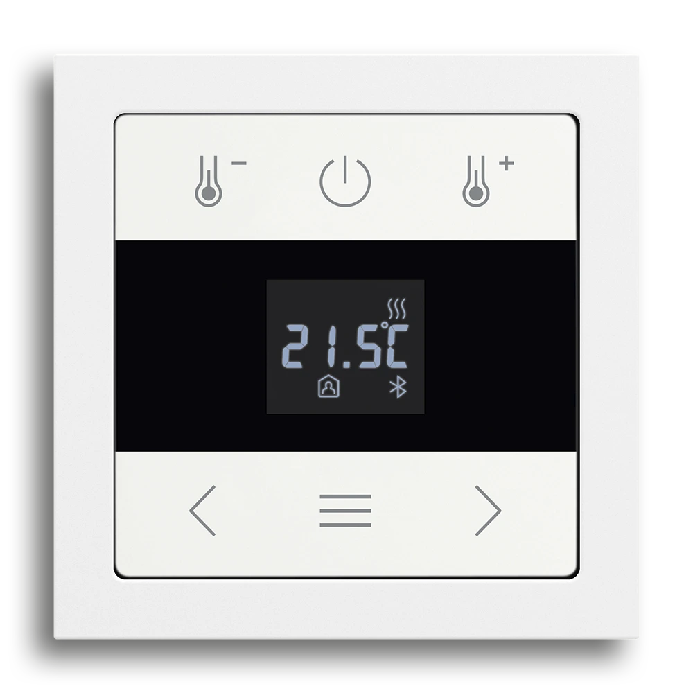 Raumtemperaturregler mit Display BT,Studioweiß, matt,future® linear
