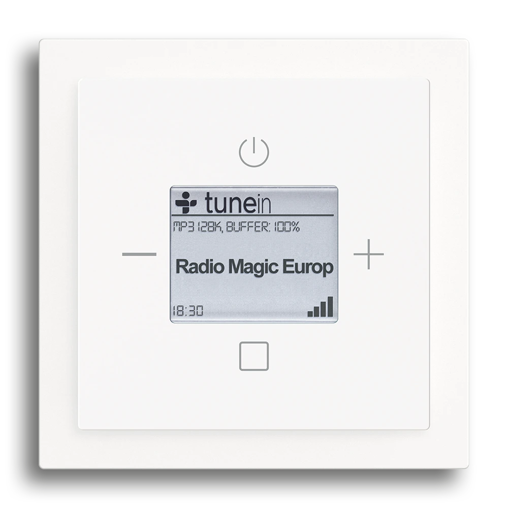 Busch-Radio iNet,Studioweiß, matt,Busch-art linear®