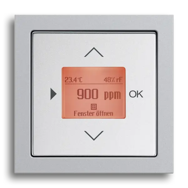 Busch-Raumluftsensor® CO₂,Alusilber,future® linear