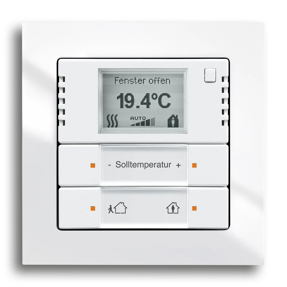 KNX room temperature controller with touch sensor