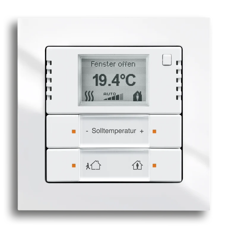 KNX room temperature controller with touch sensor