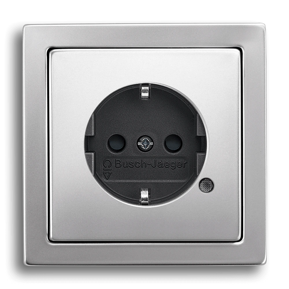 SCHUKO® socket outlet with indicator lamp