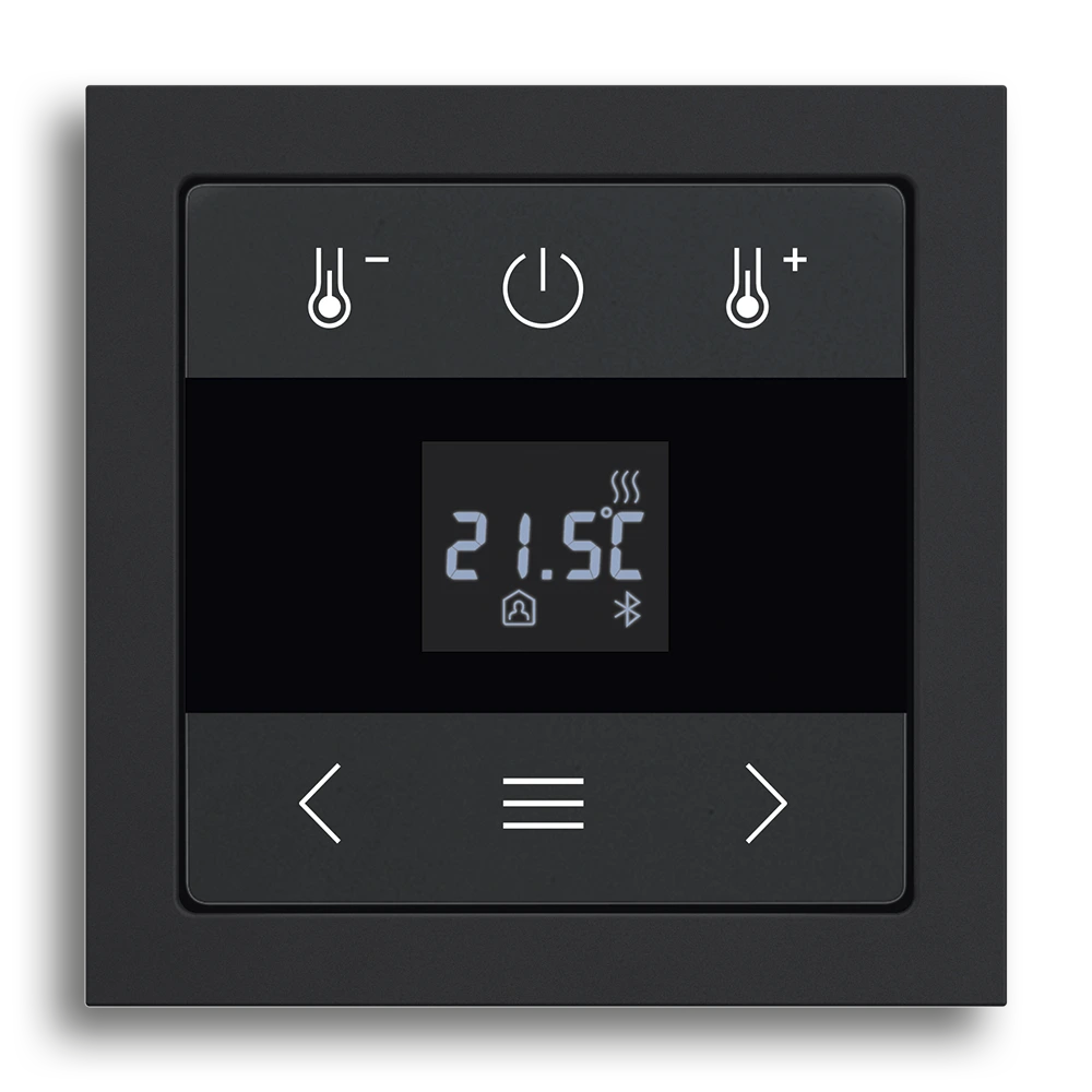 Raumtemperaturregler mit Display BT,Schwarz matt,future® linear
