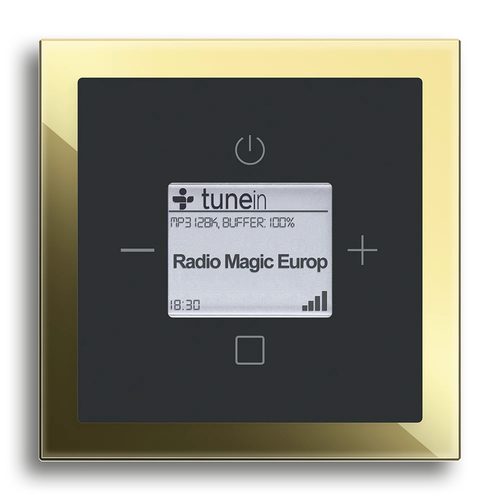 Busch-Radio iNet,Schwarz matt,Busch-art linear®