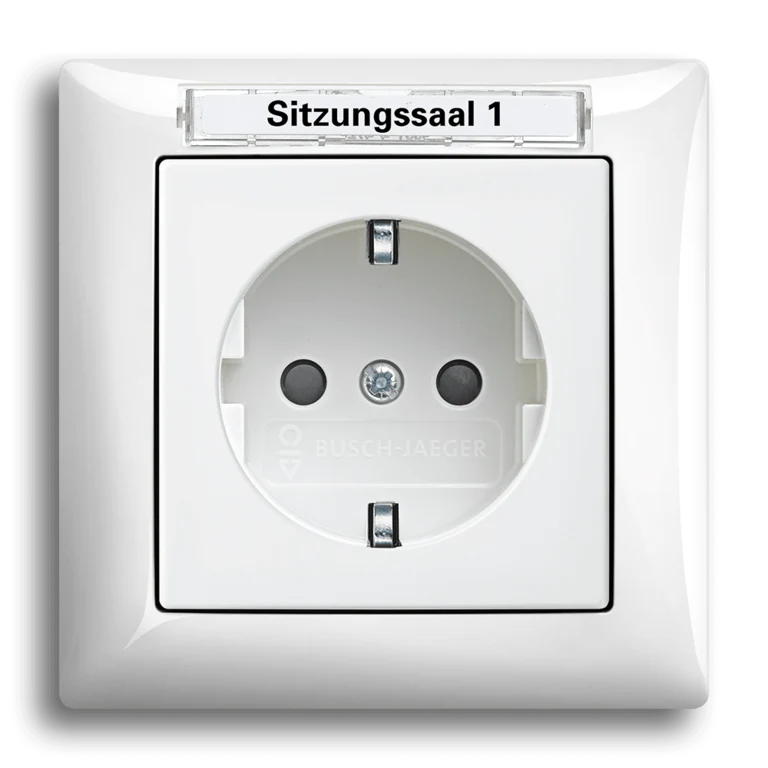 SCHUKO® socket outlet with labeling field