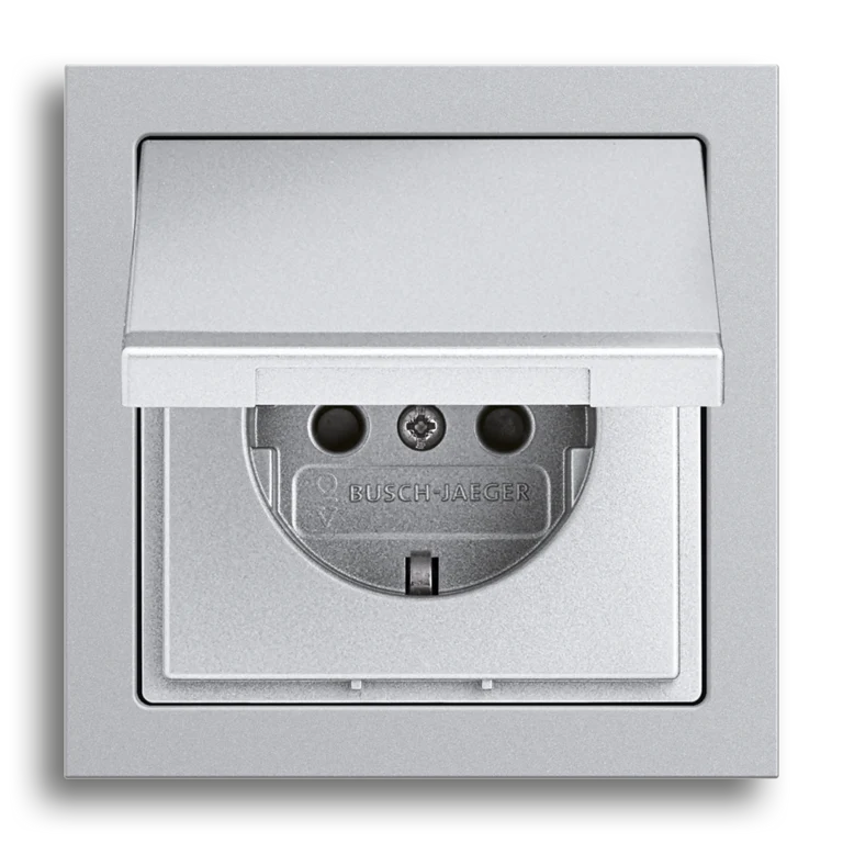 SCHUKO® Steckdose mit Klappdeckel