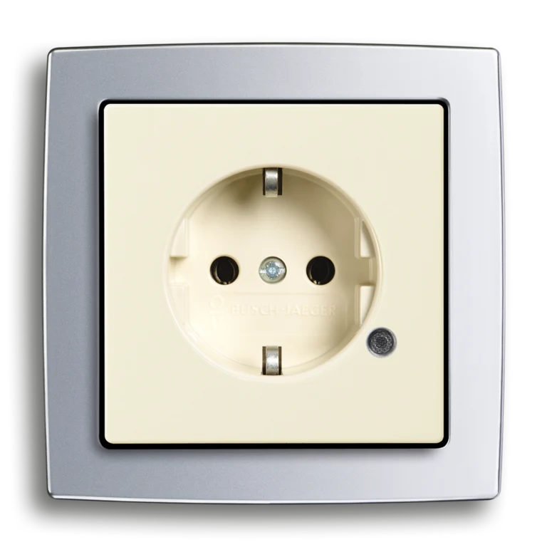 SCHUKO® Steckdose mit Kontrolllicht