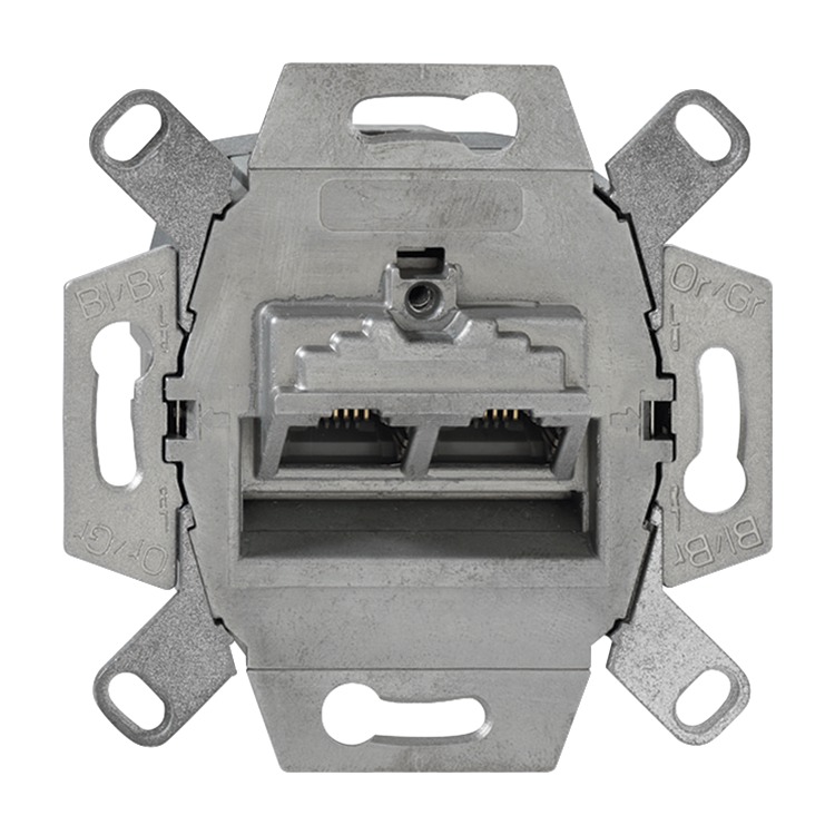 postkantoor Iets Indiener Busch-Jaeger - UAE-aansluitdoos, RJ45, cat. 6e, afgeschermd 2 Modular Jack  aansluitingen, 8/8-polig